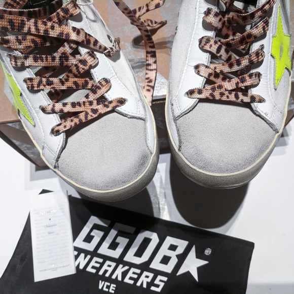 NEW!🌟Golden Goose💯Leather Superstar Sneakers - Picture 5 of 14
